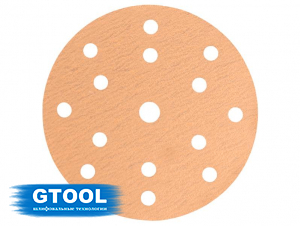 фото Шлифовальные круги GTOOL d150, на липучке, зерно P150 (15 отверстий), уп-ка 10шт