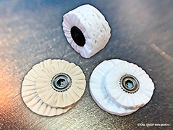 Тканевые полировальные круги GTOOL. Легкая полировка самых сложных форм.