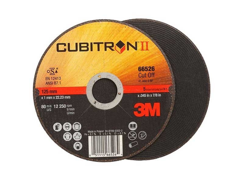 Отрезной круг 3M Cubitron II T41 125x1,6x22мм купить по низкой цене в ...