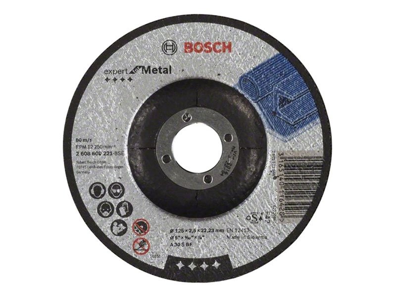 Отрезной круг выпуклый Bosch Expert for Metal 125х2,5х22,23мм, 25шт ...