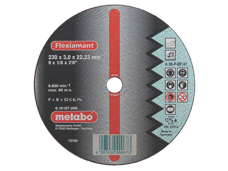 Отрезной круг Metabo 125x1x22,23мм, A46T Inox, 1уп.(25шт) купить по ...