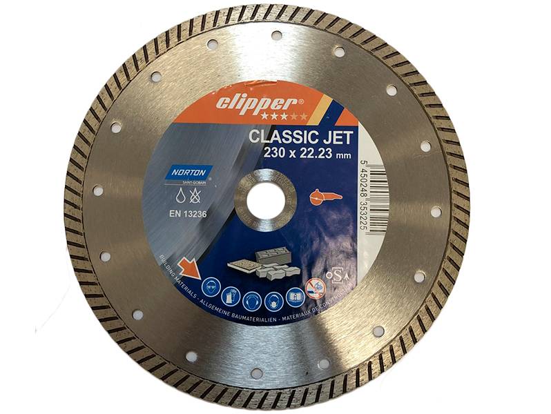 фото Алмазный диск для резки общестр. мат-ов, CLIPPER CLA JET 230x22,23мм