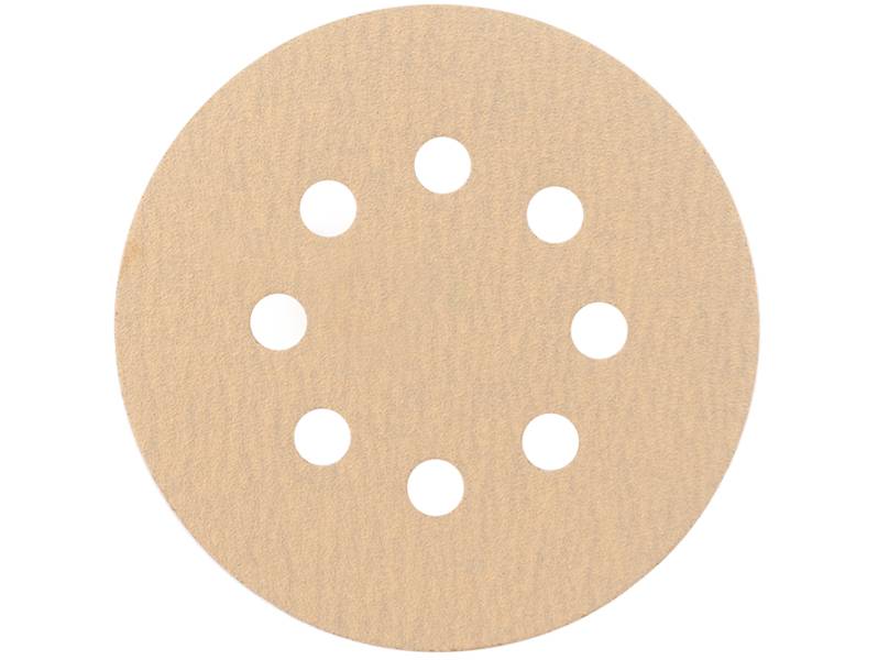 фото Шлифовальные круги d125, на липучке, зерно P80 (8 отверстий), уп-ка 10шт