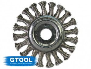 фото Щетка GTOOL жгутовая дисковая d125 (нерж. 0,5)