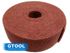 фото Рулон из нетканого абразивного материала GTOOL, зерно Fine (Р180), (10м)