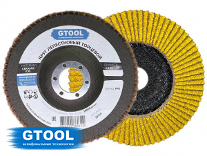 фото Круг лепестковый торцевой GTOOL TOP, зерно Р40