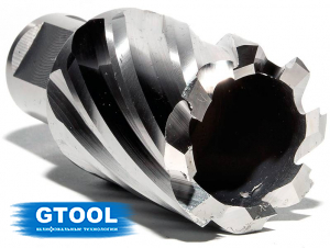 фото Корончатое сверло по металлу GTOOL G-Cut XE Weldon19, глубина 25/30мм, диаметр 28мм
