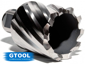 фото Корончатое сверло по металлу GTOOL G-Cut XE Weldon19, глубина 25/30мм, диаметр 36мм