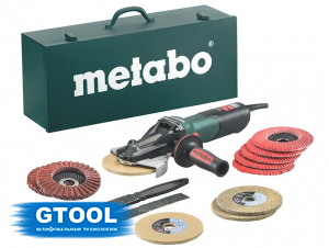 фото Электронная угловая шлифовальная машина Metabo WEVF 10-125 Quick Inox Set, 1000Вт