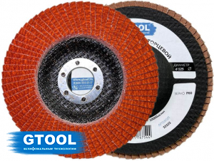 фото Круг лепестковый торцевой GTOOL TOP PLUS, зерно Р80