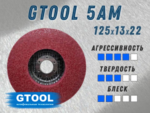 фото Доводочный шлифовальный круг GTOOL Scotch-Brite 5AM 125*13*22,2мм