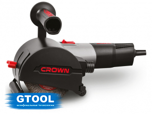 фото Щеточная шлифовальная машина CROWN CT13551-110RSV (CS) 1400Вт, 110*19мм