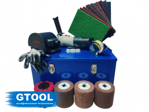 фото Набор GTOOL для сатинирования с щеточной машиной